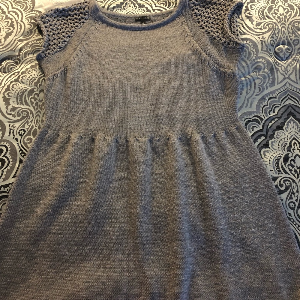 Grey sweater dress